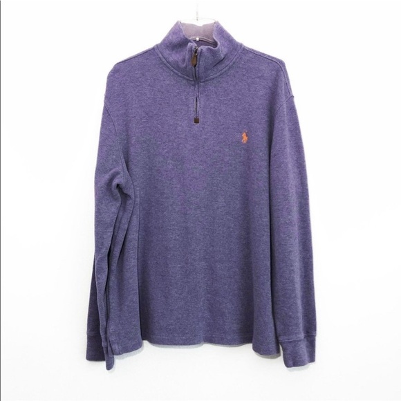 Vintage Polo by Ralph Lauren Men's 1/4 Zip Sweater - Picture 3 of 6